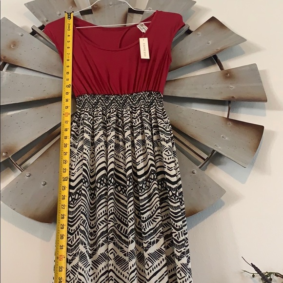 Espresso women’s small Patterned dress new with tags NWT red black&white chevron - Picture 13 of 13